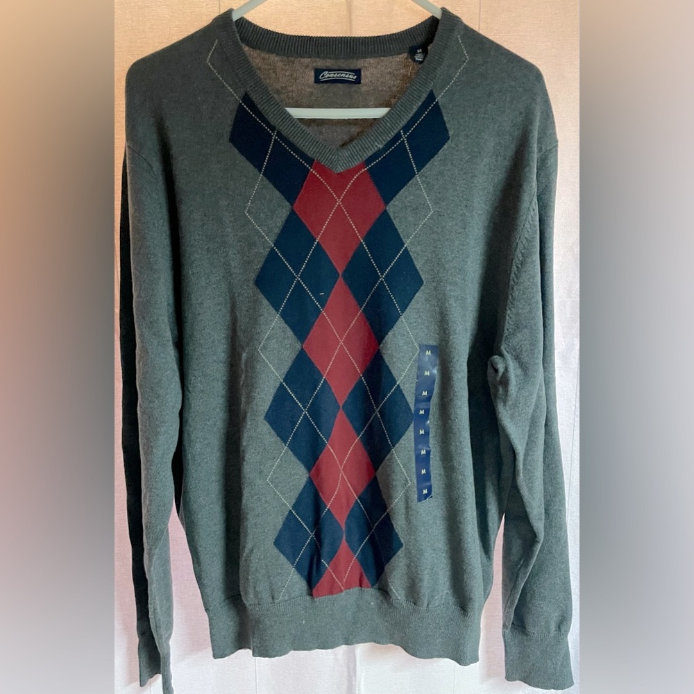 Men’s Argyle Lightweight Sweater
